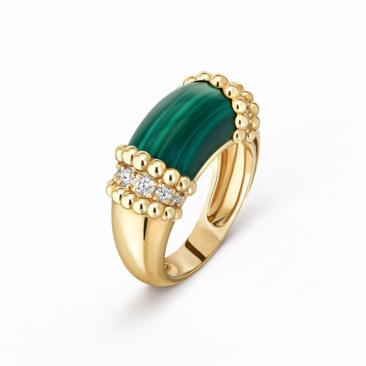 Perlee Couleurs Noire Beaded Ring