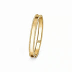 Perlee Double Beaded Rim Bangle