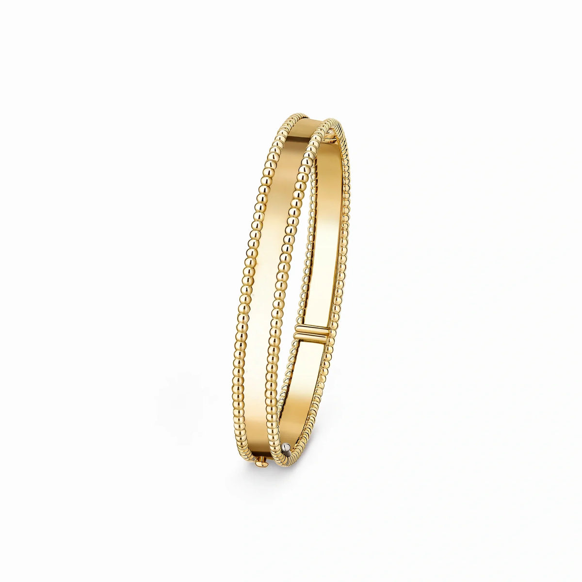Perlee Double Beaded Rim Bangle