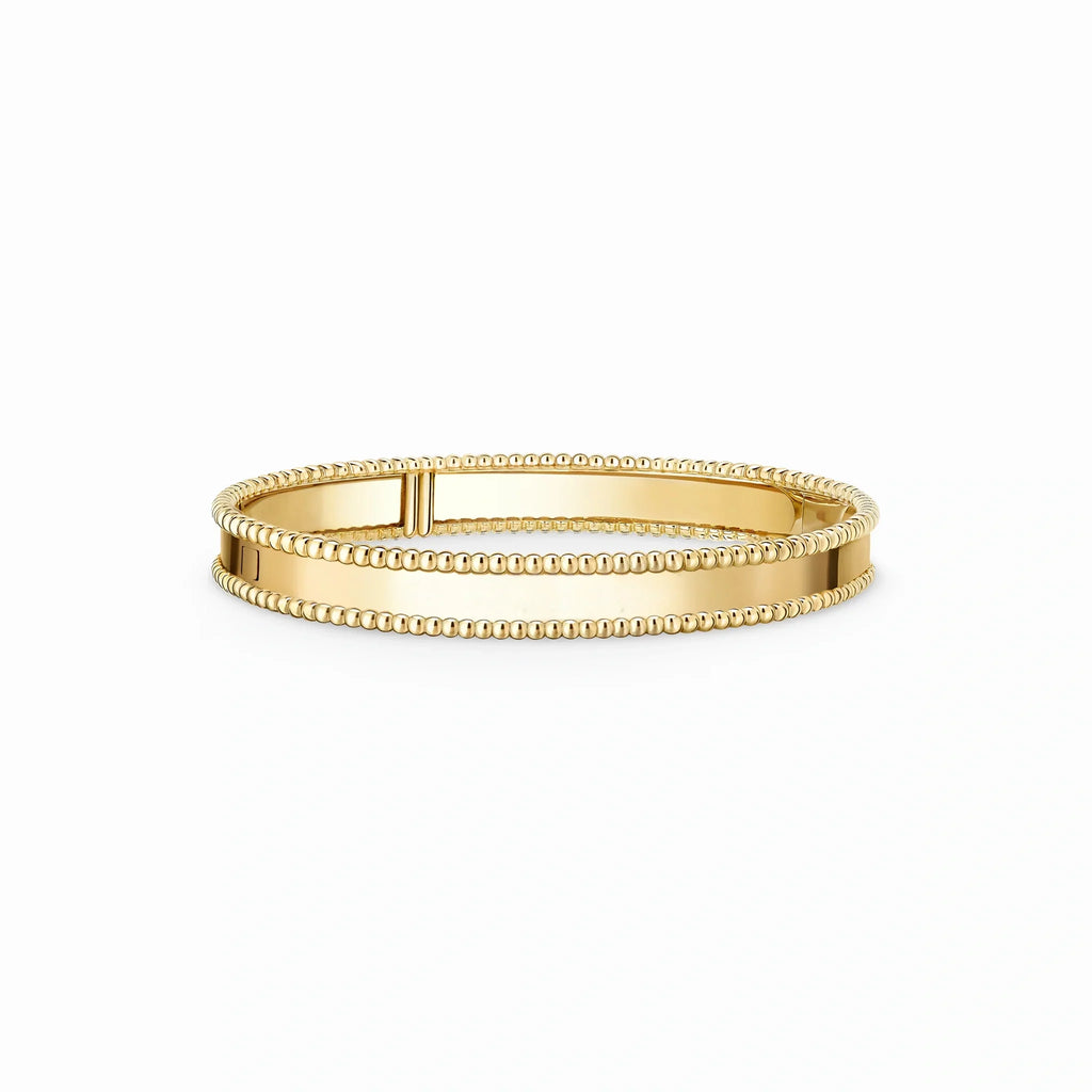 Perlee Double Beaded Rim Bangle