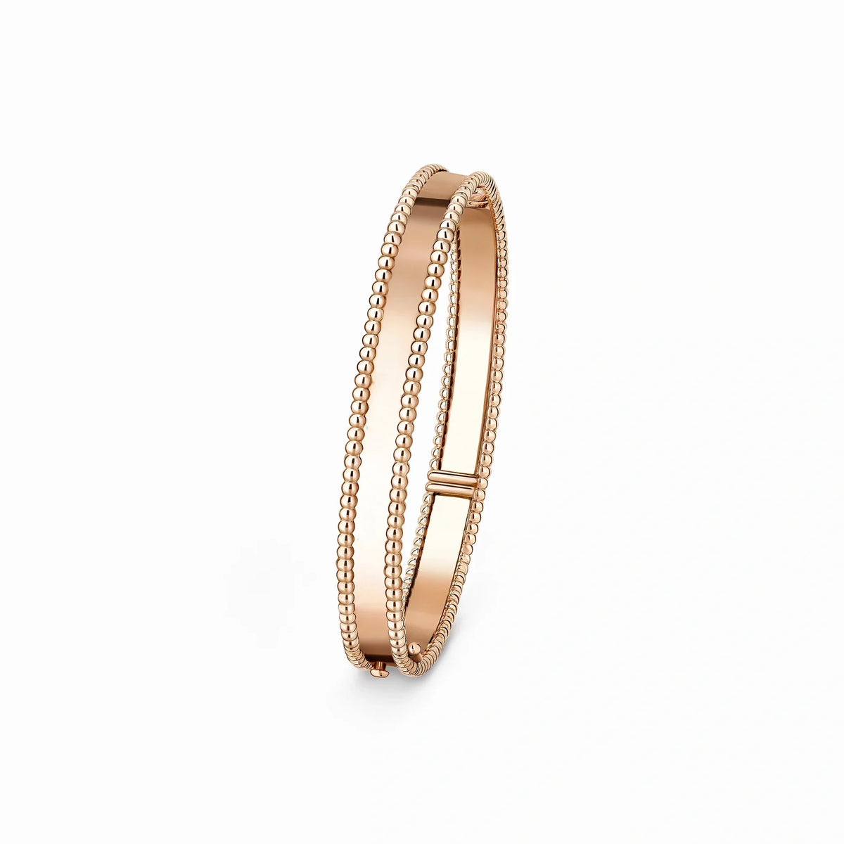 Perlee Double Beaded Rim Bangle