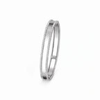 Perlee Double Beaded Rim Bangle