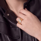 Perlee Radiance Pavé Beaded Ring