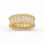 Perlee Radiant Wide Beaded Ring