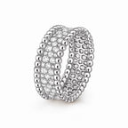 Perlee Radiant Wide Beaded Ring
