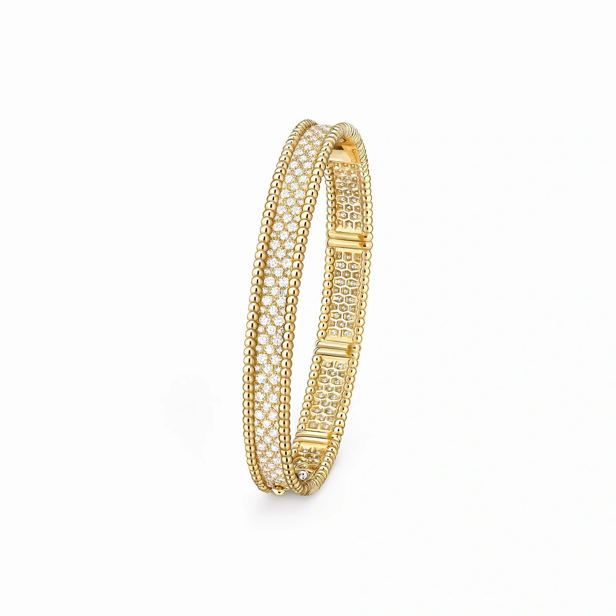 Perlee Radiant Wide Pavé Bangle