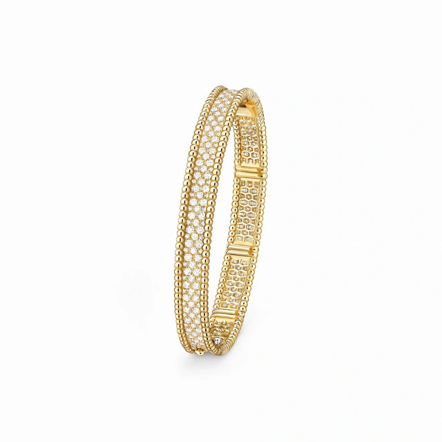 Perlee Radiant Wide Pavé Bangle