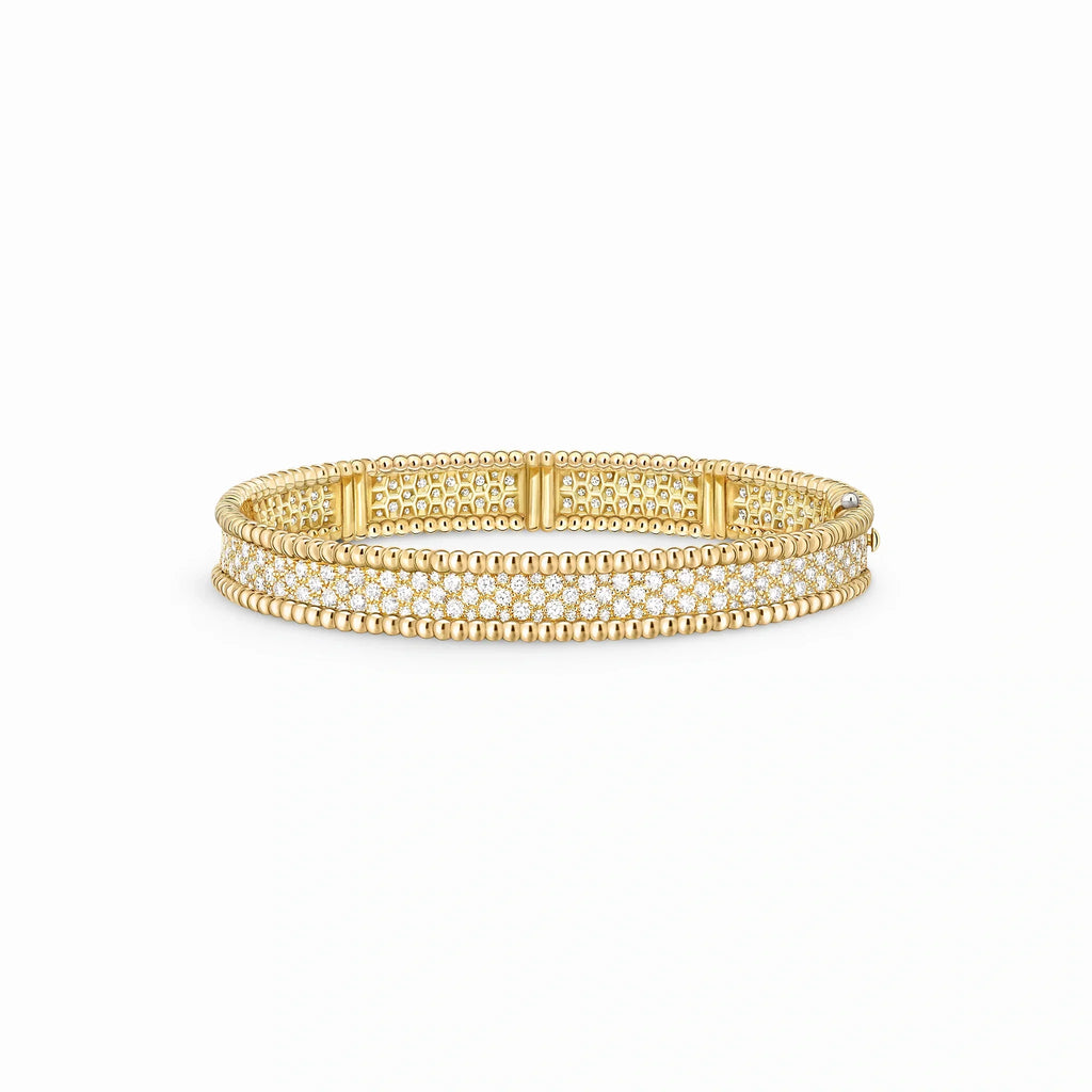 Perlee Radiant Wide Pavé Bangle