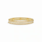 Perlee Radiant Wide Pavé Bangle