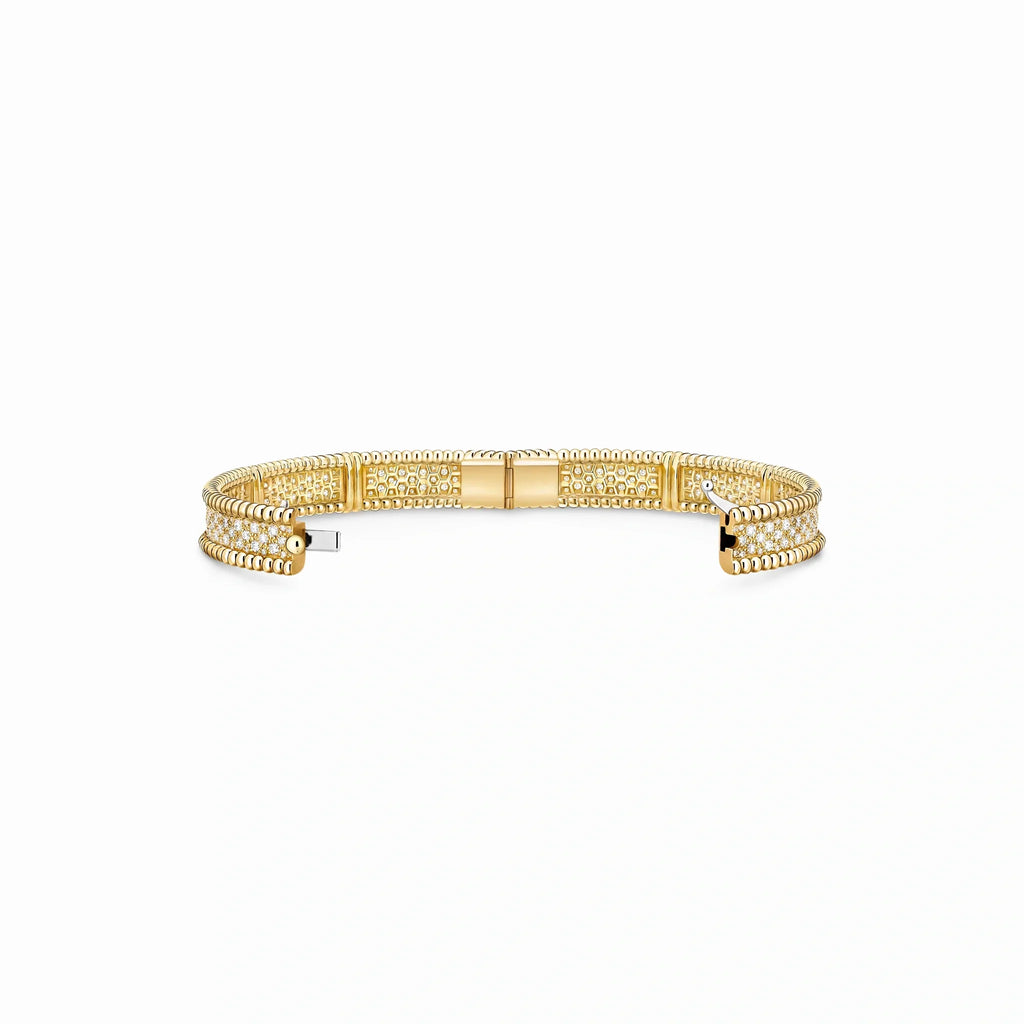 Perlee Radiant Wide Pavé Bangle
