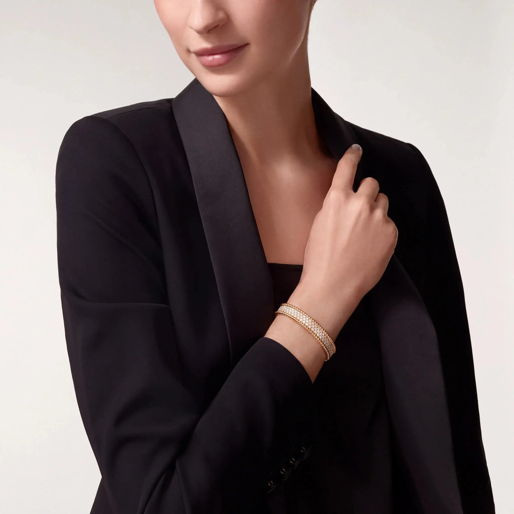 Perlee Radiant Wide Pavé Bangle