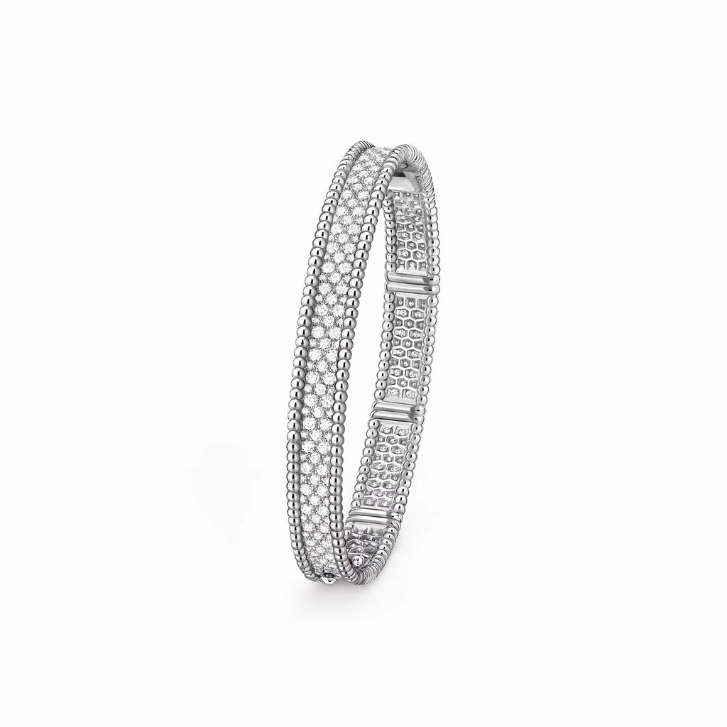 Perlee Radiant Wide Pavé Bangle