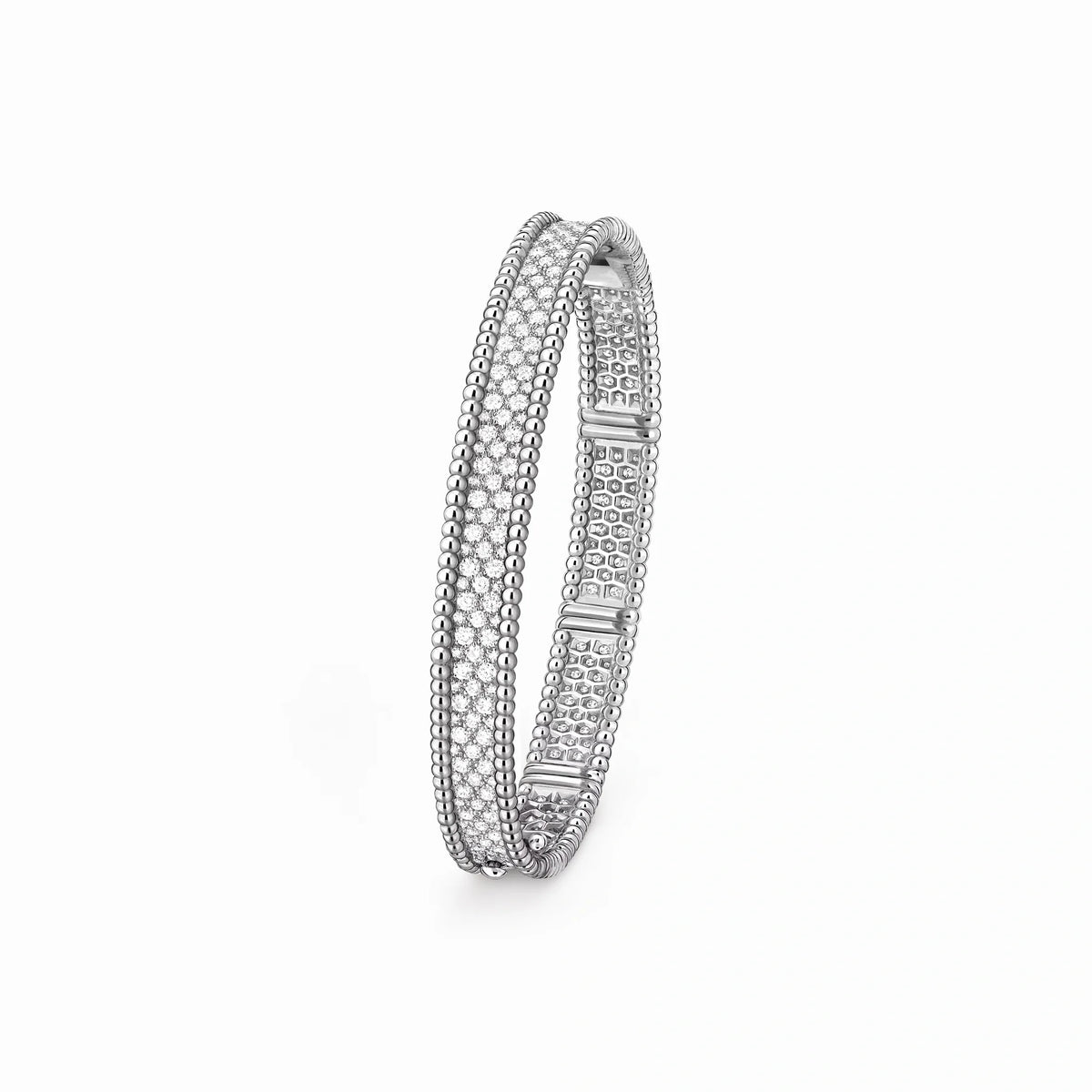 Perlee Radiant Wide Pavé Bangle