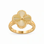 Perlee Sunburst Four Petal Ring