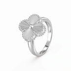 Perlee Sunburst Four Petal Ring