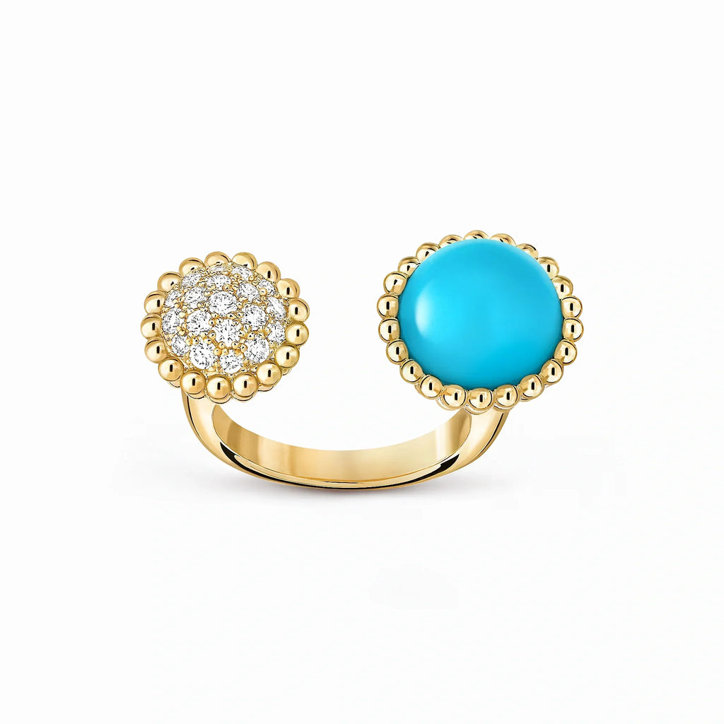 Perlee Turquoise Duo Cabochon Ring