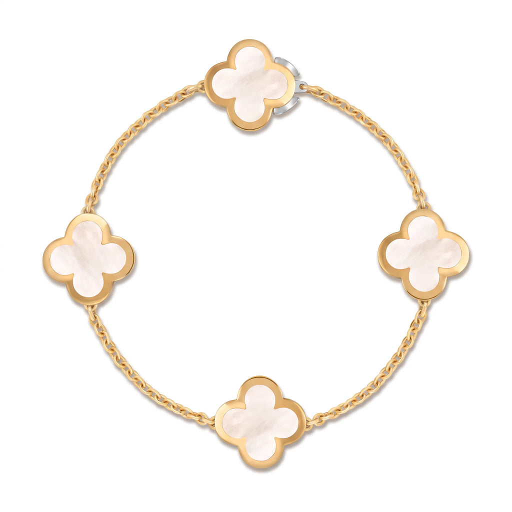 Pure Alhambra Four Clover Station Bracelet