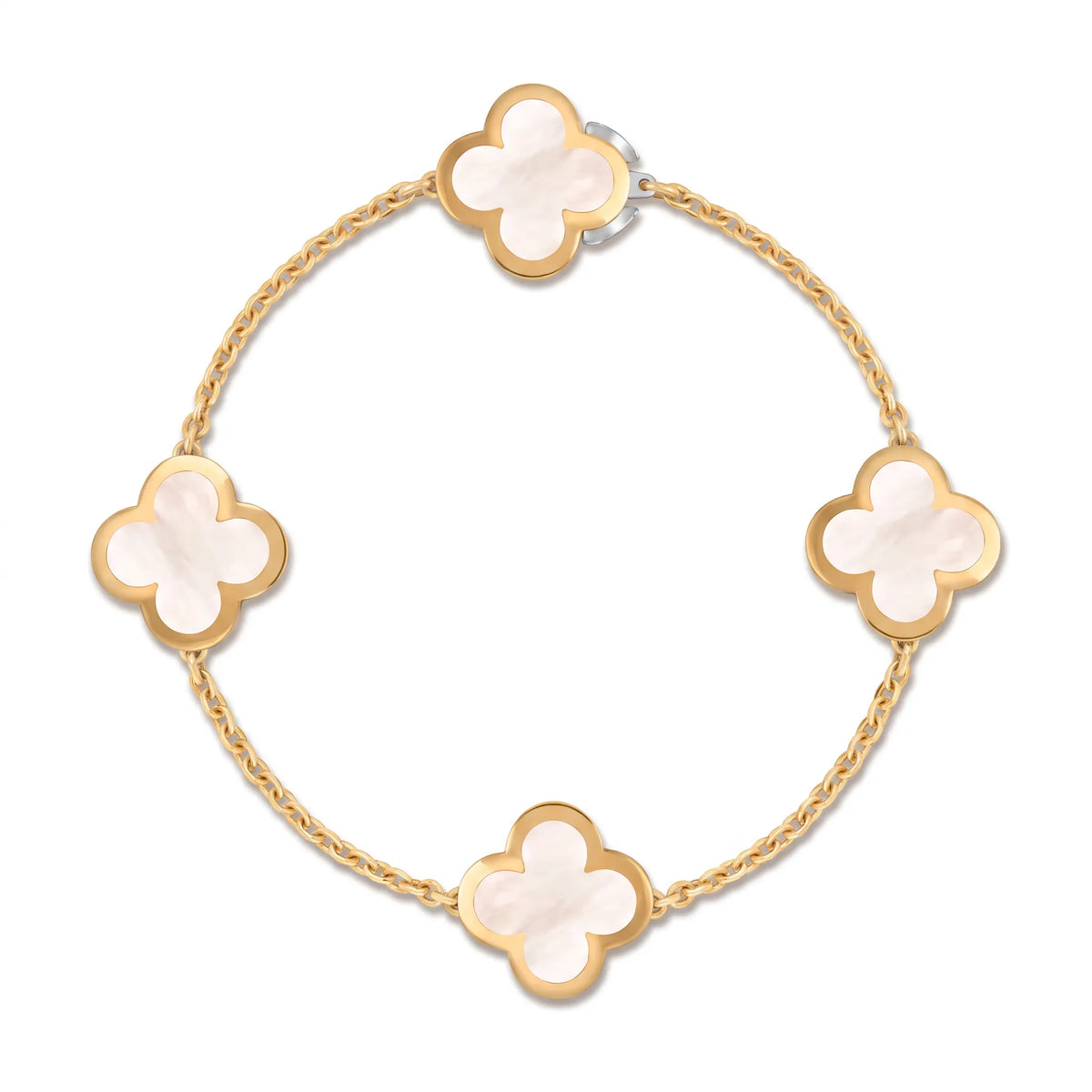 Pure Alhambra Four Clover Station Bracelet