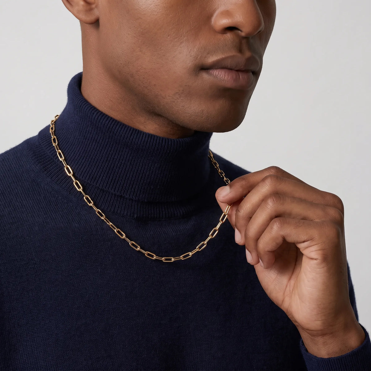Santos de Rectangular Link Chain Necklace