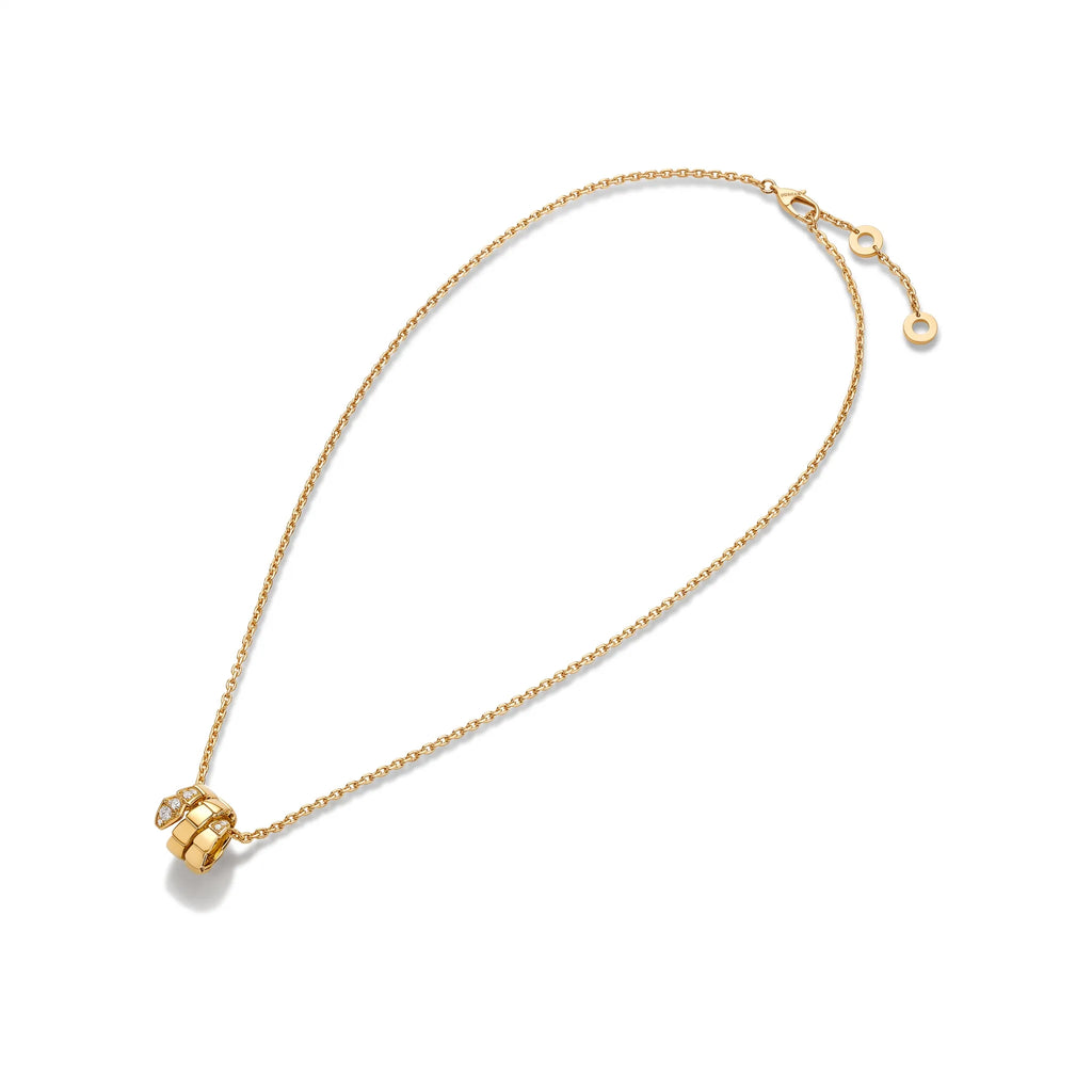 Serpenti Coiled Snake Pendant Necklace