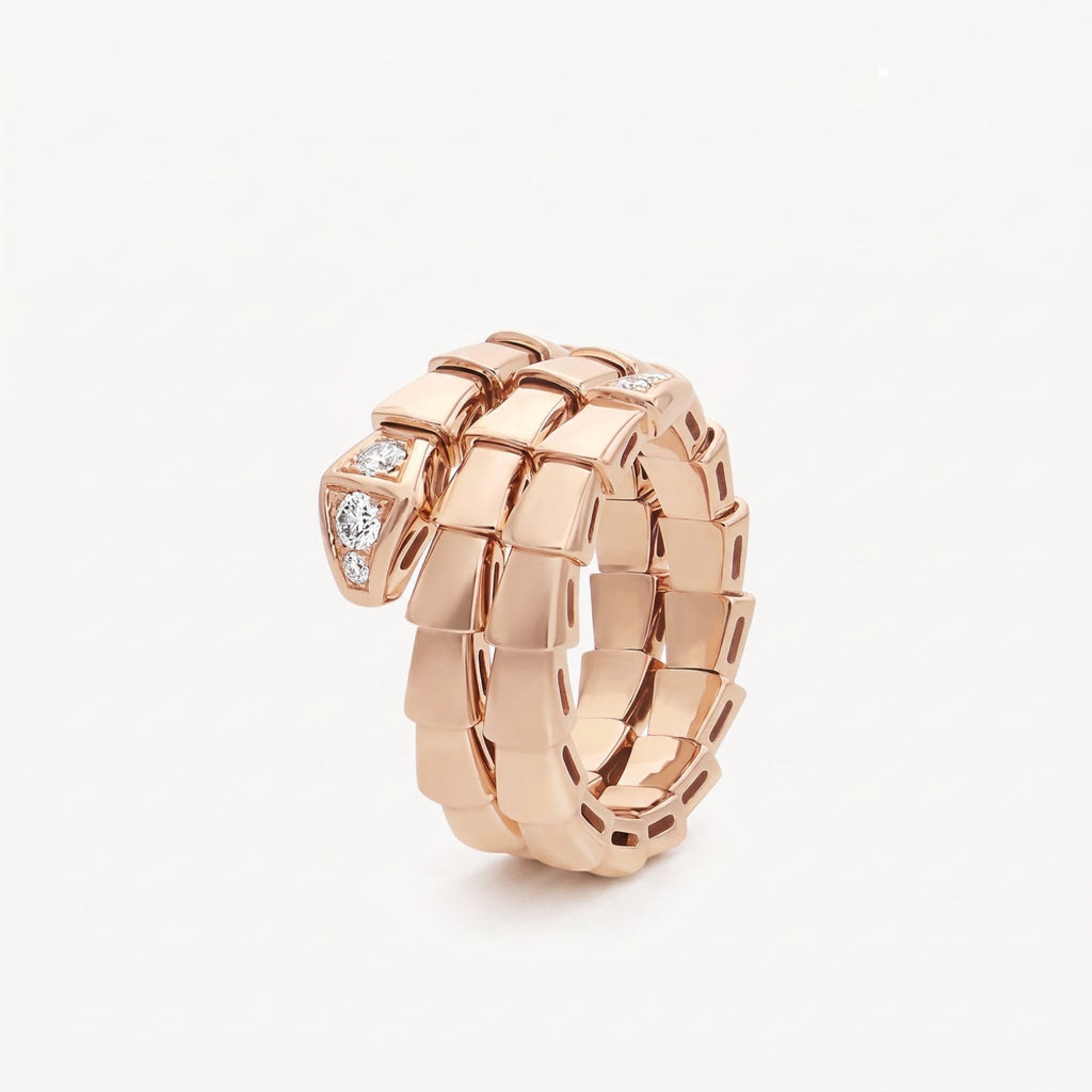 Serpenti Double Coil Snake Ring