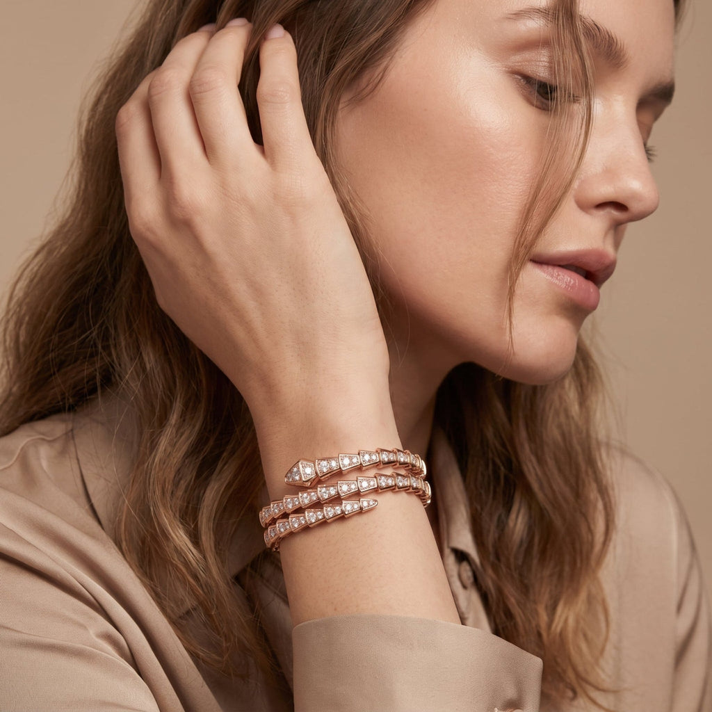 Serpenti Double Coil Wrap Bracelet