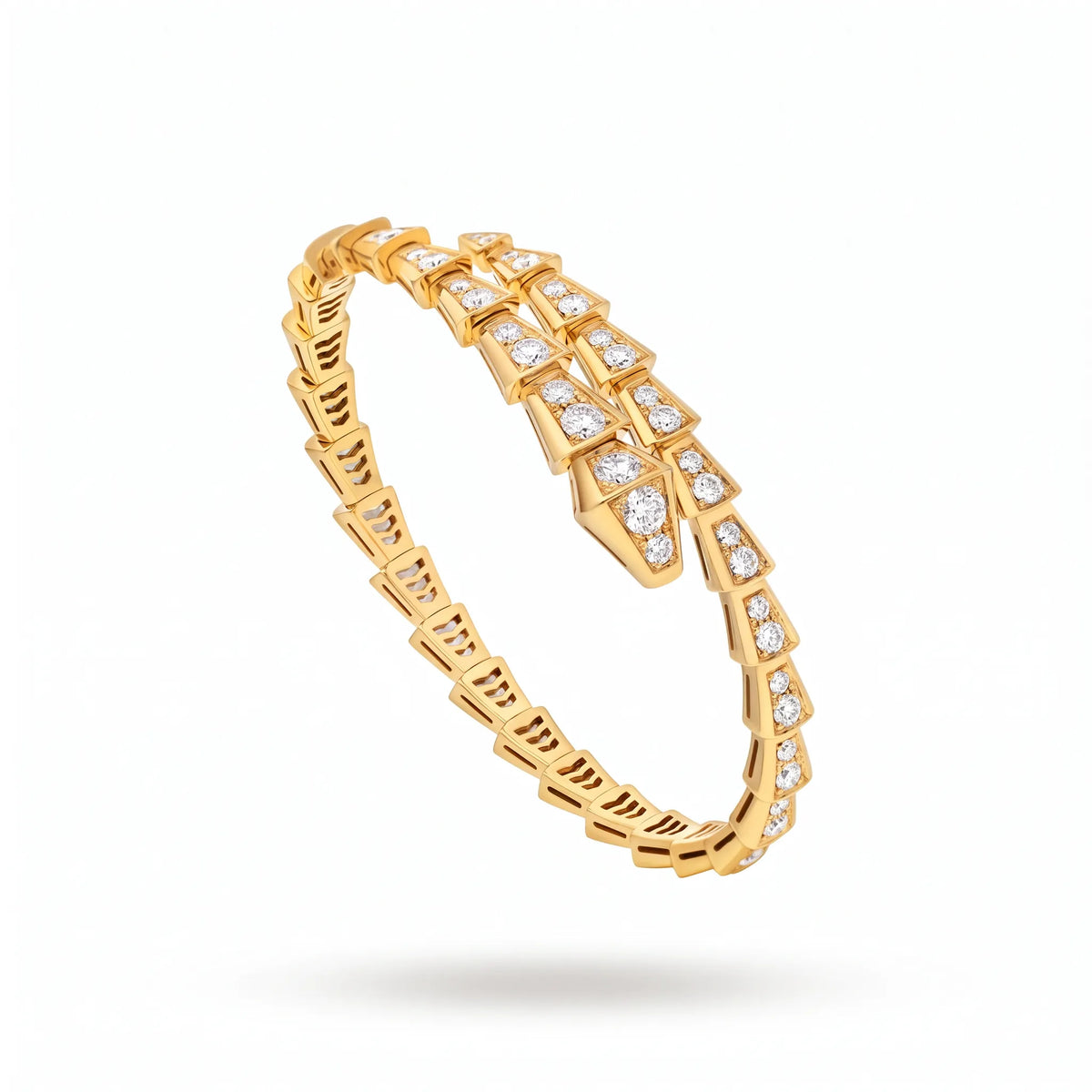 Serpenti Full Pavé Coil Bracelet