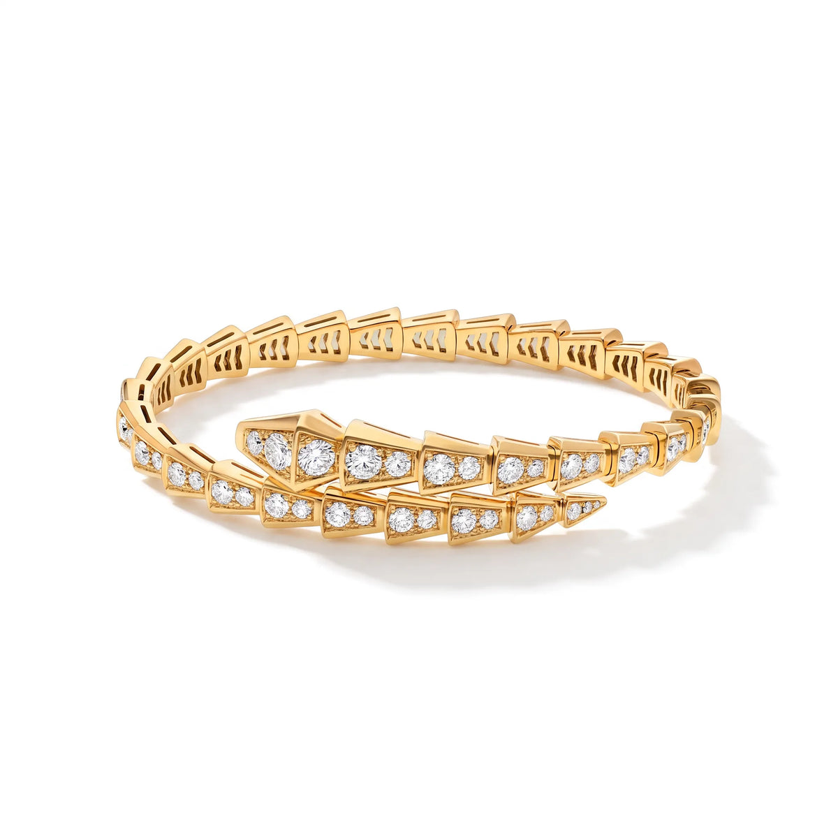 Serpenti Full Pavé Coil Bracelet