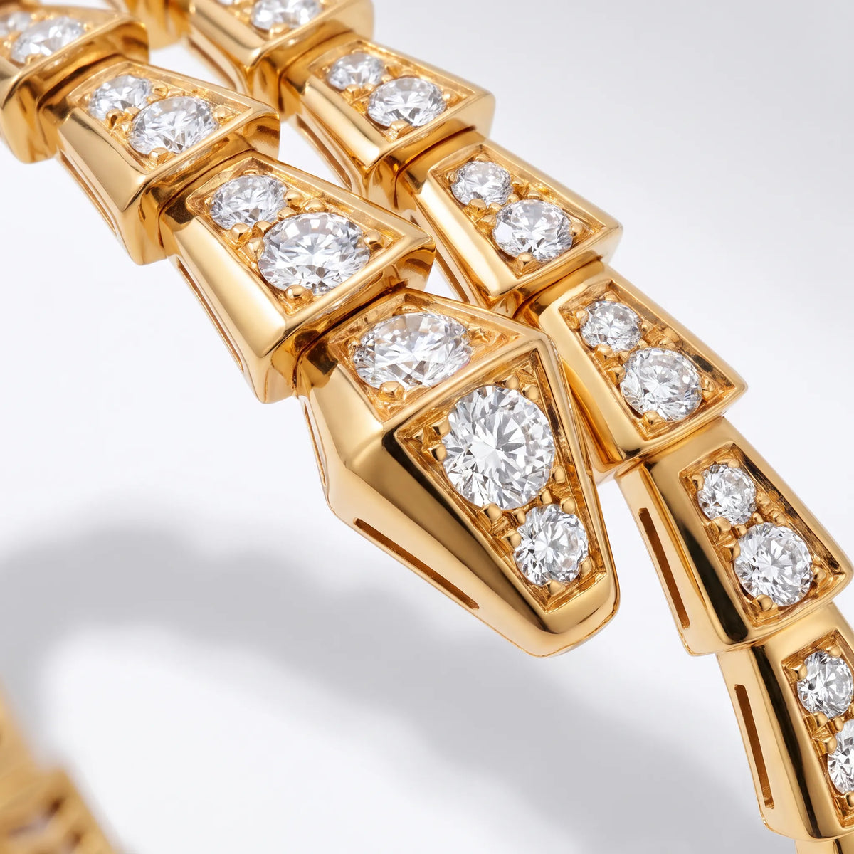 Serpenti Full Pavé Coil Bracelet