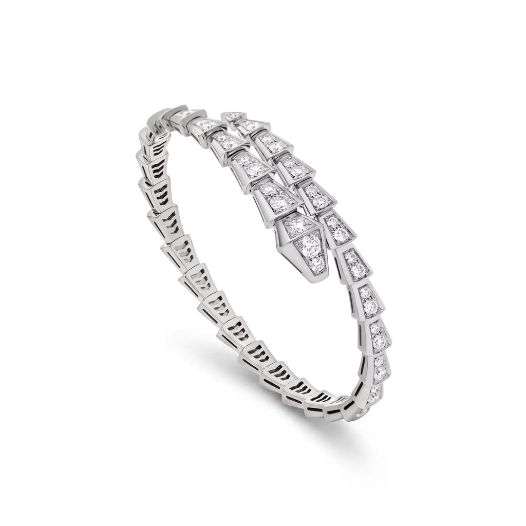 Serpenti Full Pavé Coil Bracelet