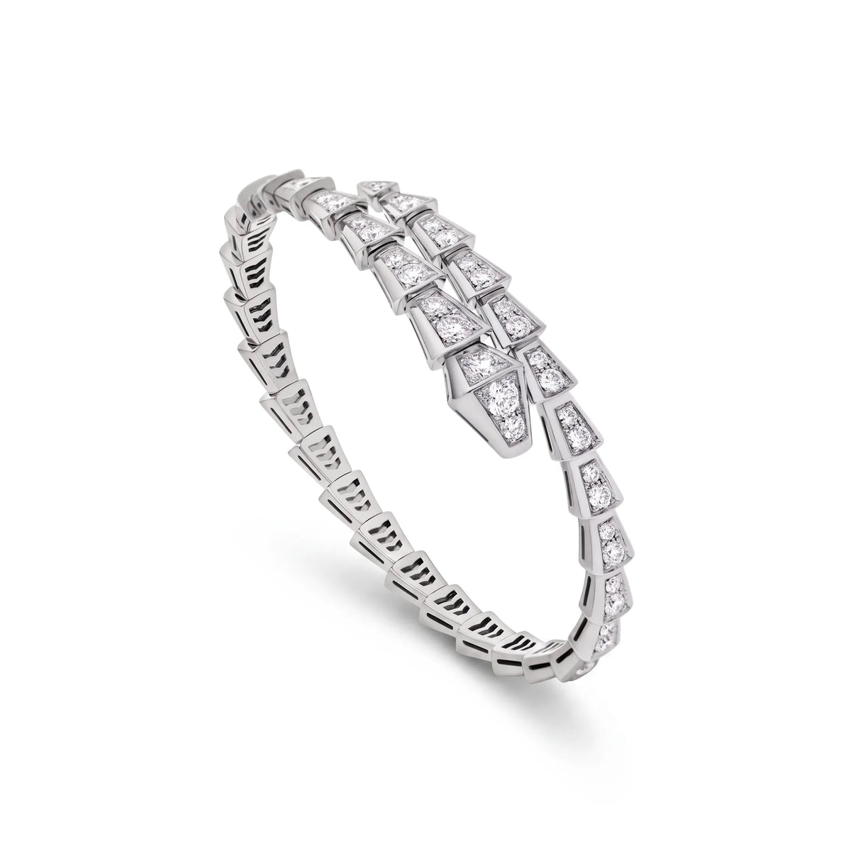 Serpenti Full Pavé Coil Bracelet
