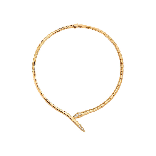 Serpenti Pavé Tip Collar Necklace