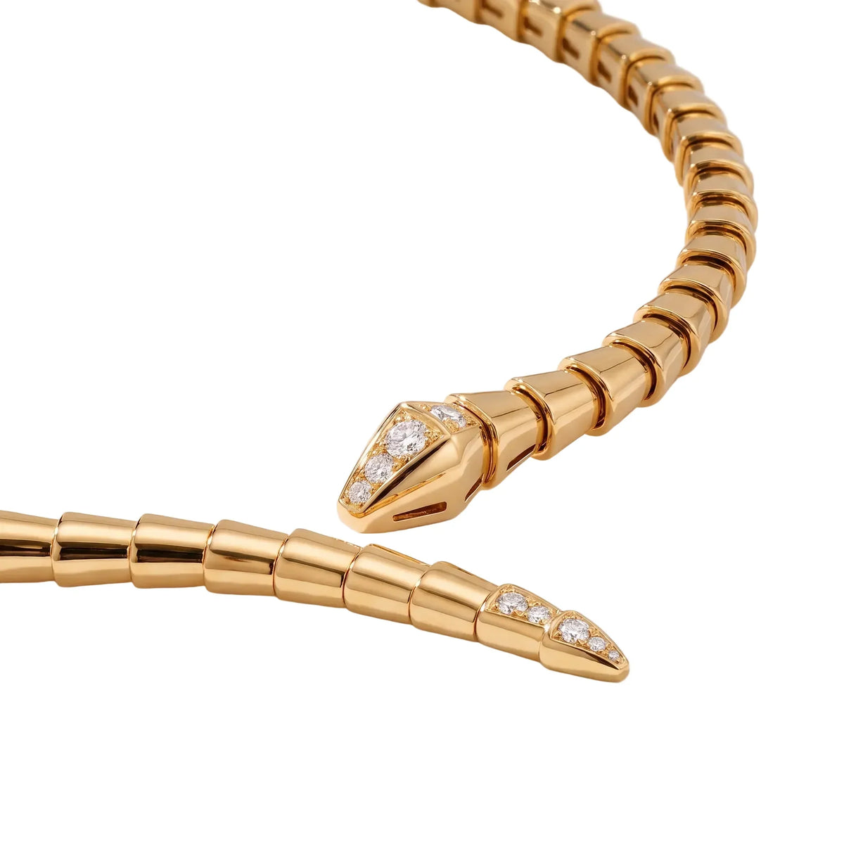 Serpenti Pavé Tip Collar Necklace
