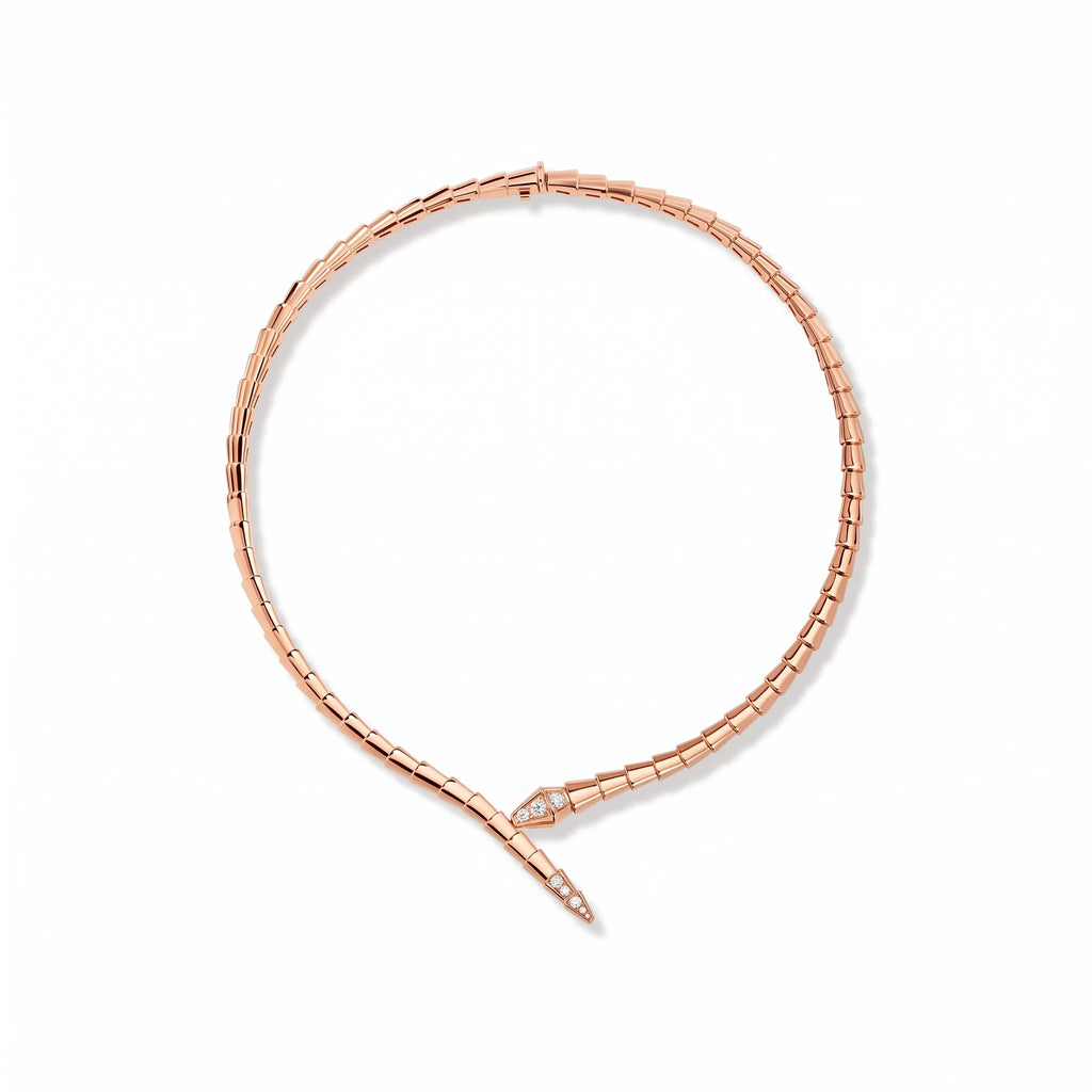 Serpenti Pavé Tip Collar Necklace