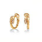 Serpenti Pavé Tip Hoop Earrings