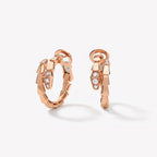 Serpenti Pavé Tip Hoop Earrings