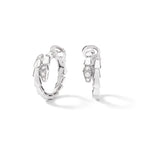 Serpenti Pavé Tip Hoop Earrings