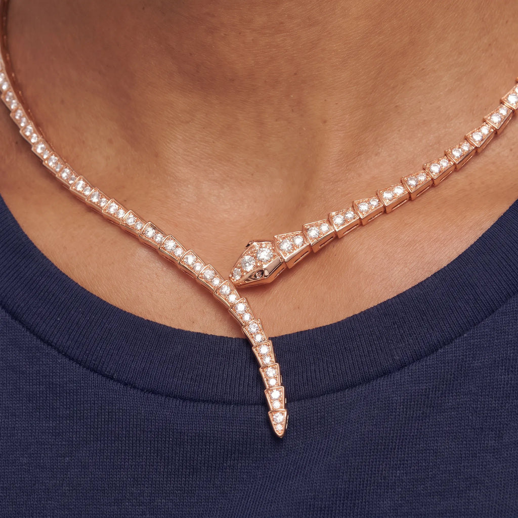 Serpenti Riviera Pavé Snake Necklace