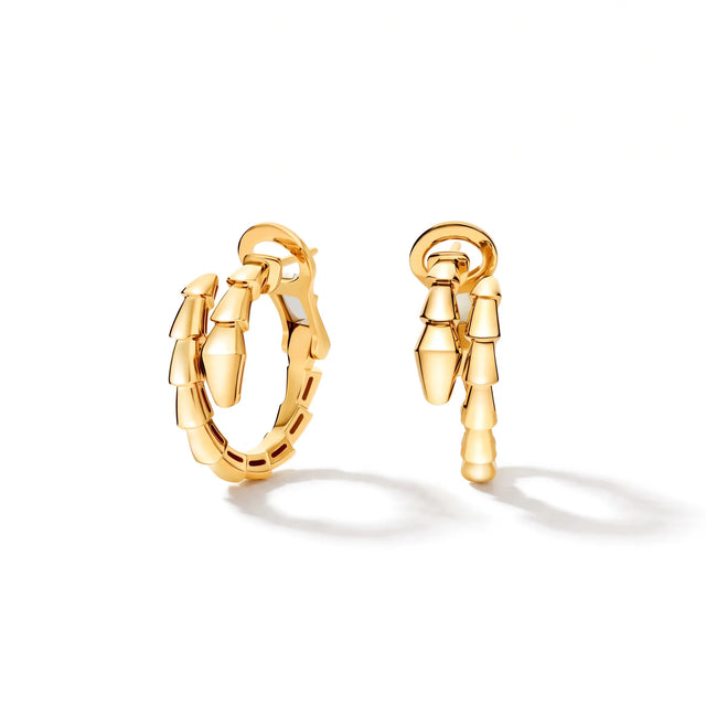 Serpenti Scaled Snake Hoop Earrings