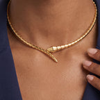 Serpenti Snake Wrap Collar Necklace