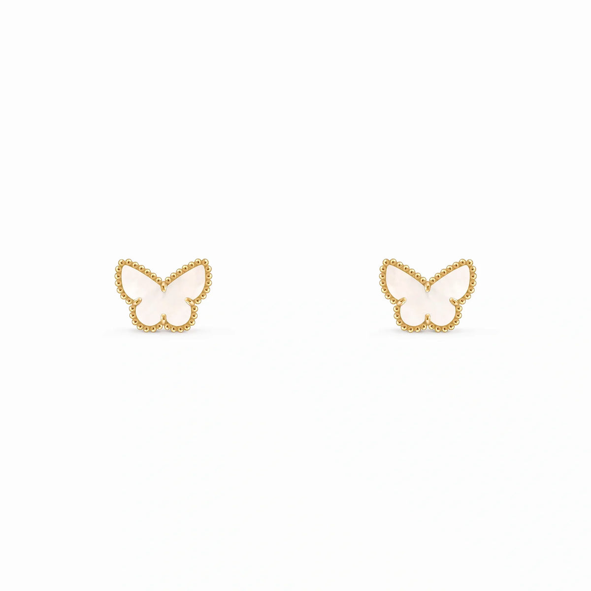 Sweet Butterflies White Butterfly Earrings