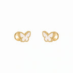 Sweet Butterflies White Butterfly Earrings