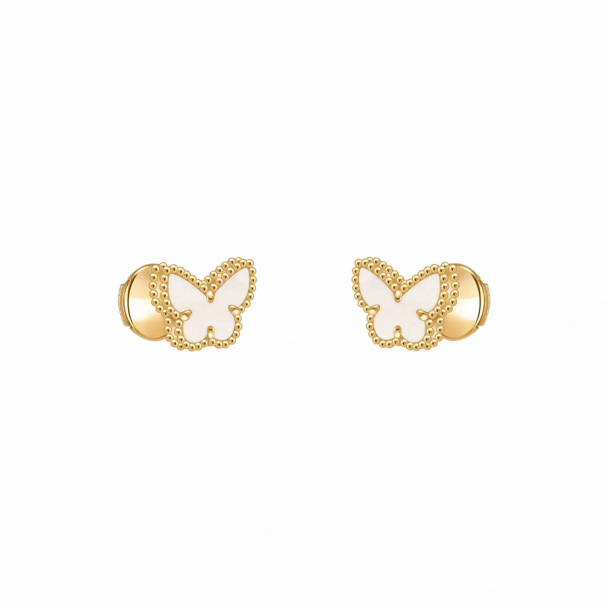 Sweet Butterflies White Butterfly Earrings