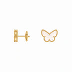 Sweet Butterflies White Butterfly Earrings