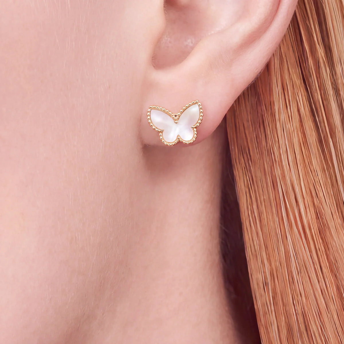Sweet Butterflies White Butterfly Earrings