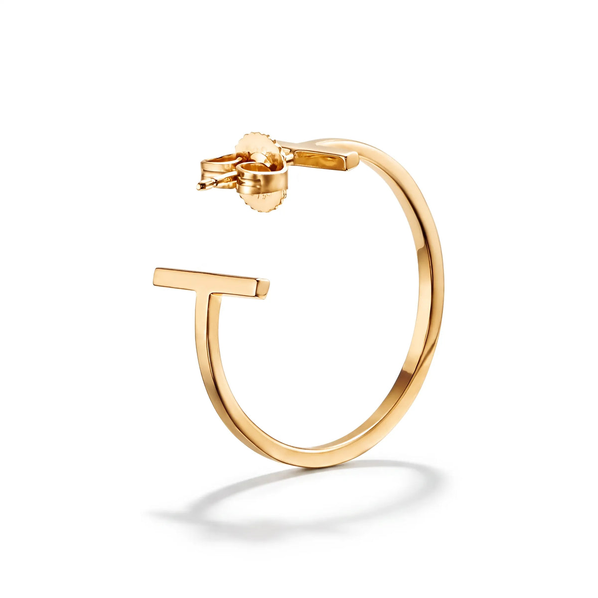 T Bar Geometric Hoop Statement Earrings