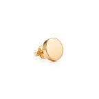 T Black Onyx Circle Stud Earrings