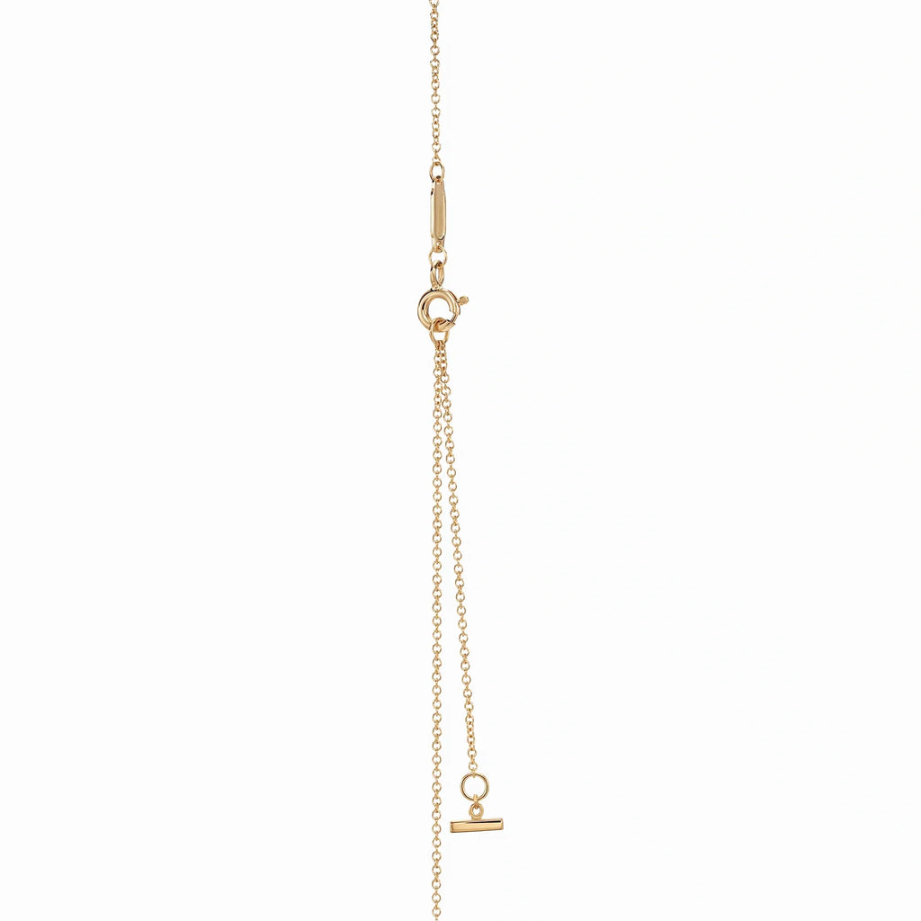 T Smile Dainty Curve Pendant Necklace