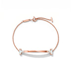 T Smile Mother-of-Pearl Chain Bracelet