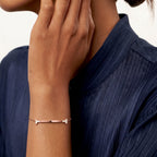 T Smile Mother-of-Pearl Chain Bracelet